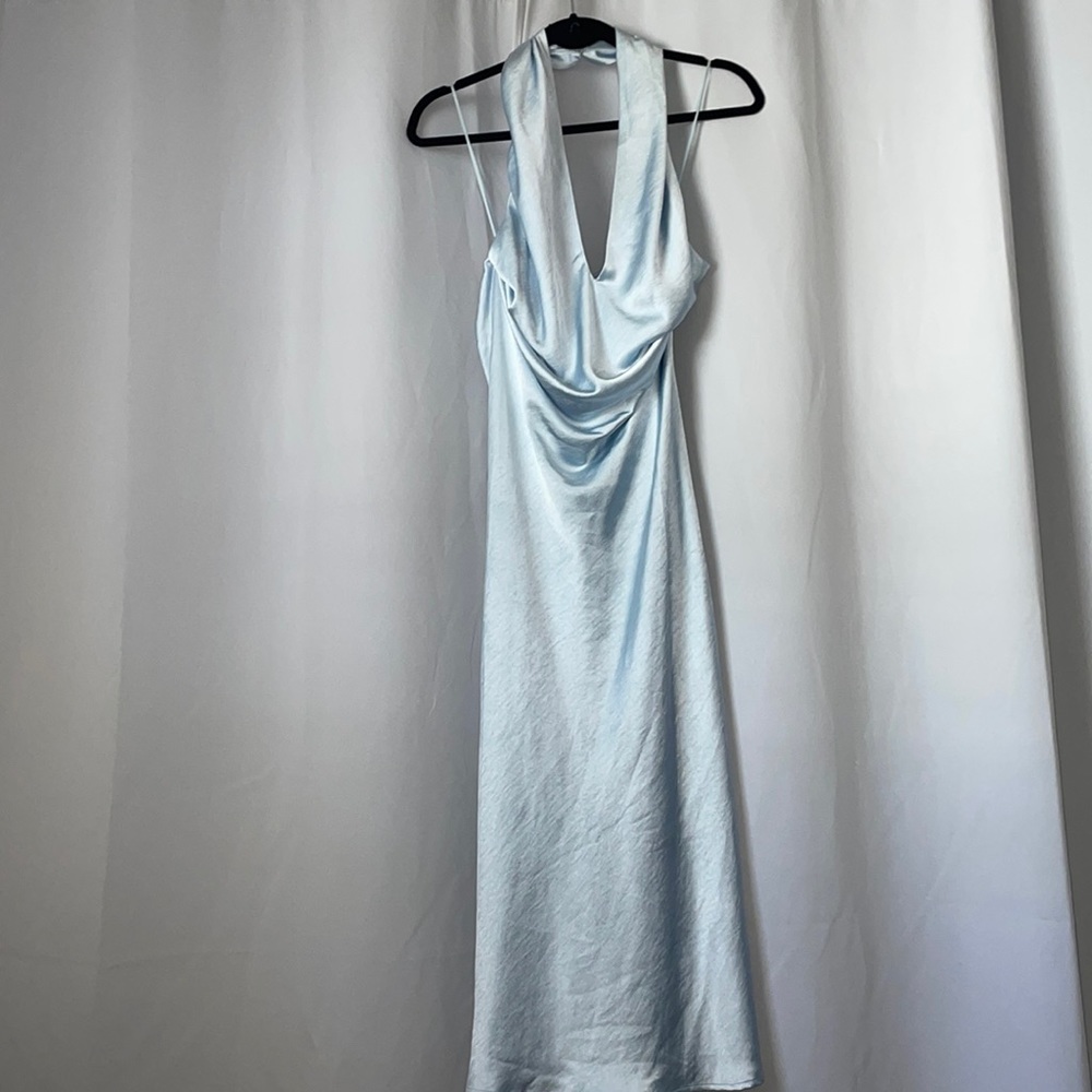 BEAUTIFUL BABY BLUE LONG DRESS